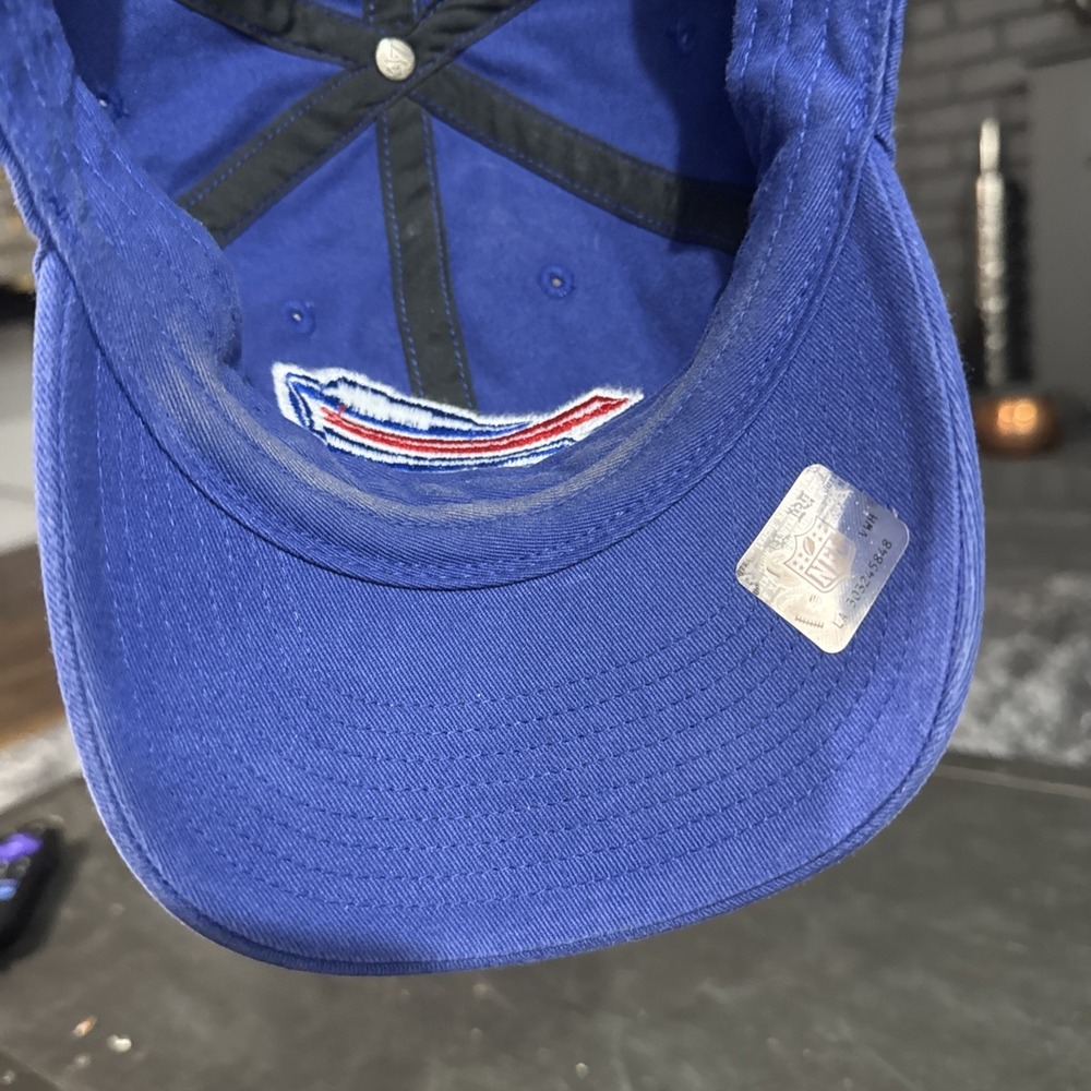 Buffalo Bills Hat Cap Strap Back Mens One Size Blue NFL Football 47 Brand - Picture 5 of 6